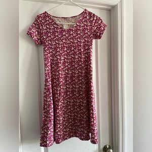 Uniqlo Floral short sleeve flare dress